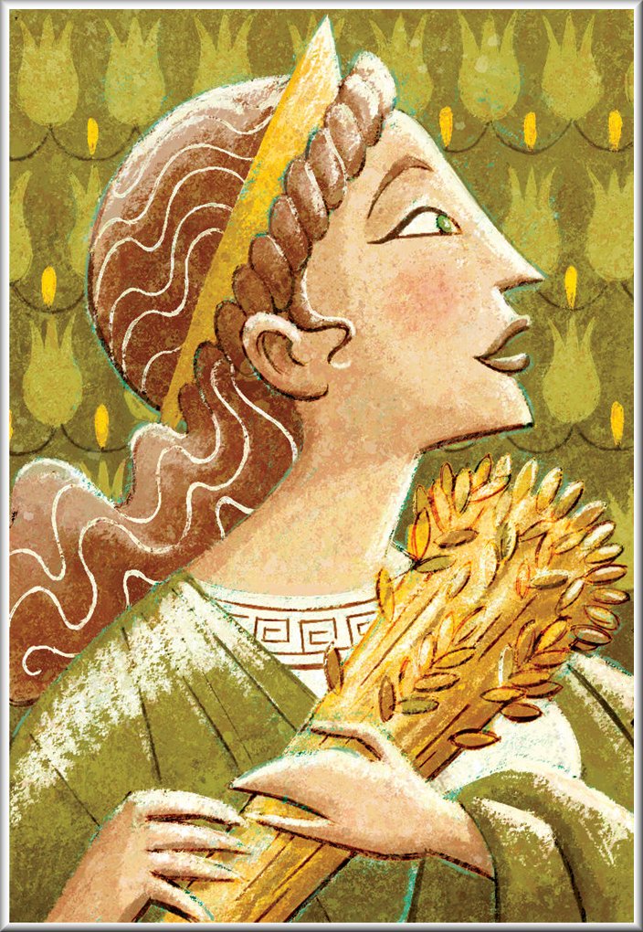 Demeter To order Goddess of wheat and fertility symbolized by the poppy flo...